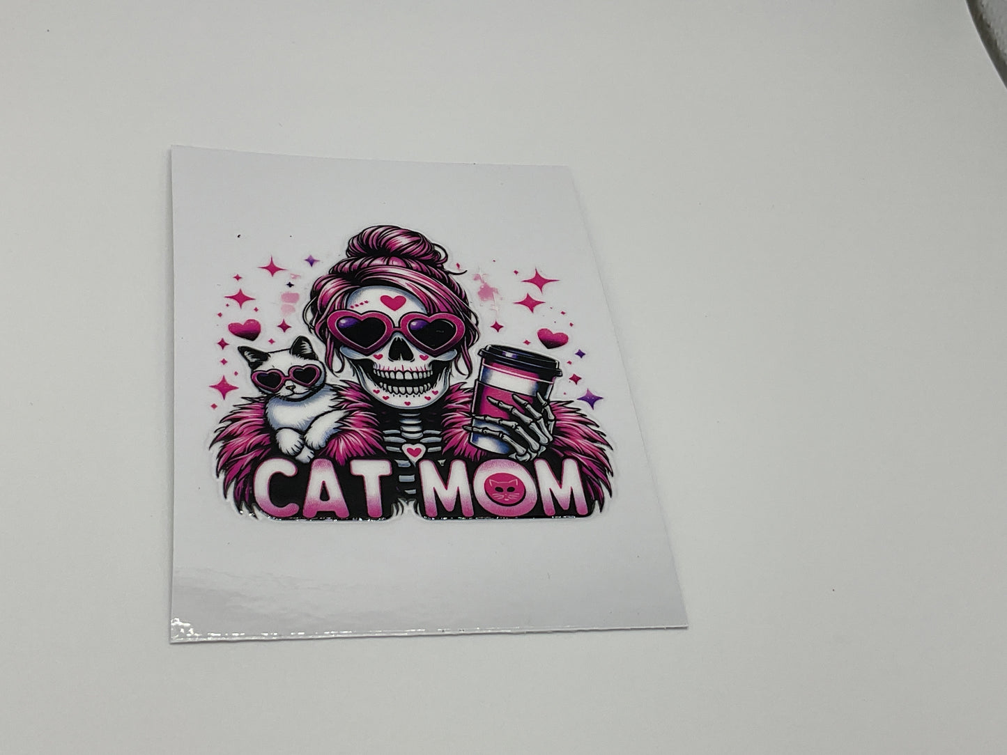 Cat Mom Skull