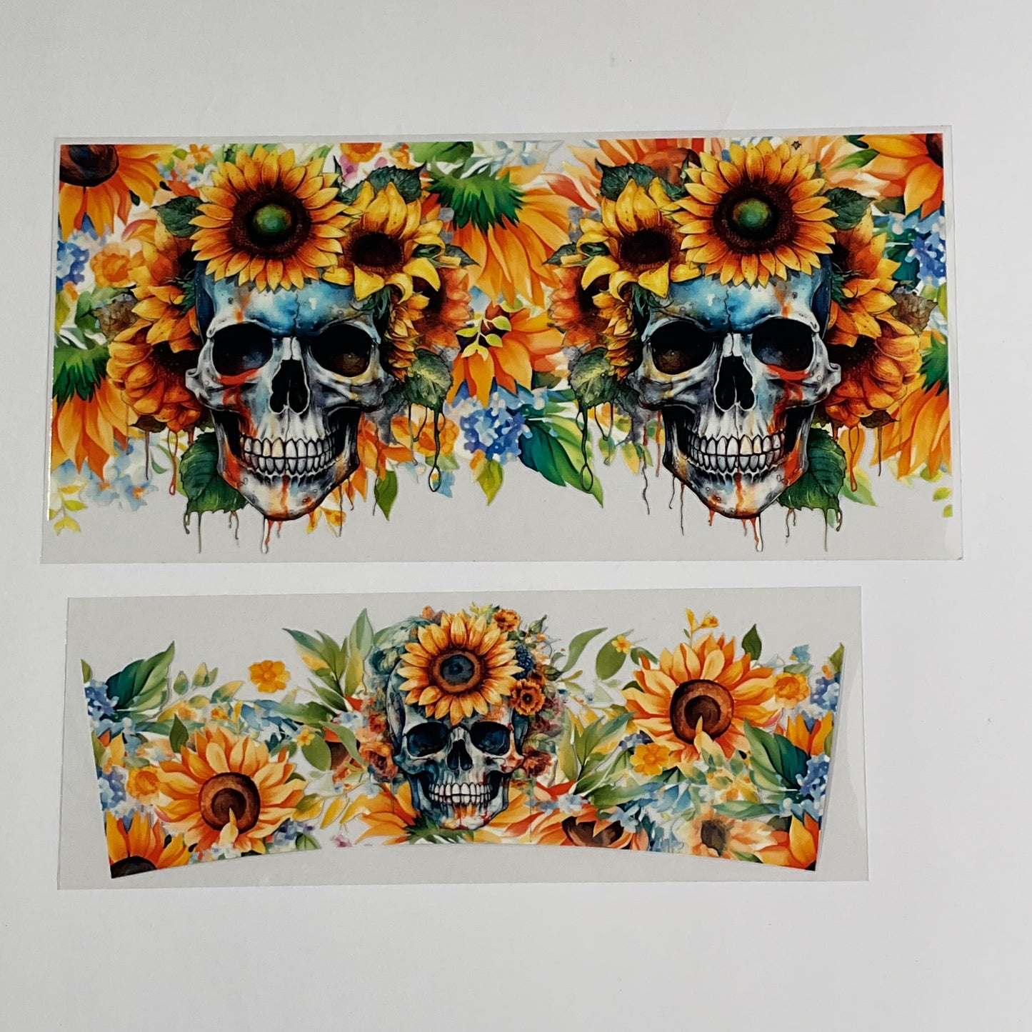 #551 skull/sunflower (40oz Tumbler ONLY)