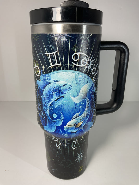 40oz Zodiac Tumbler (Pisces)