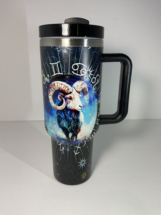 40oz Zodiac Tumbler (Aries)