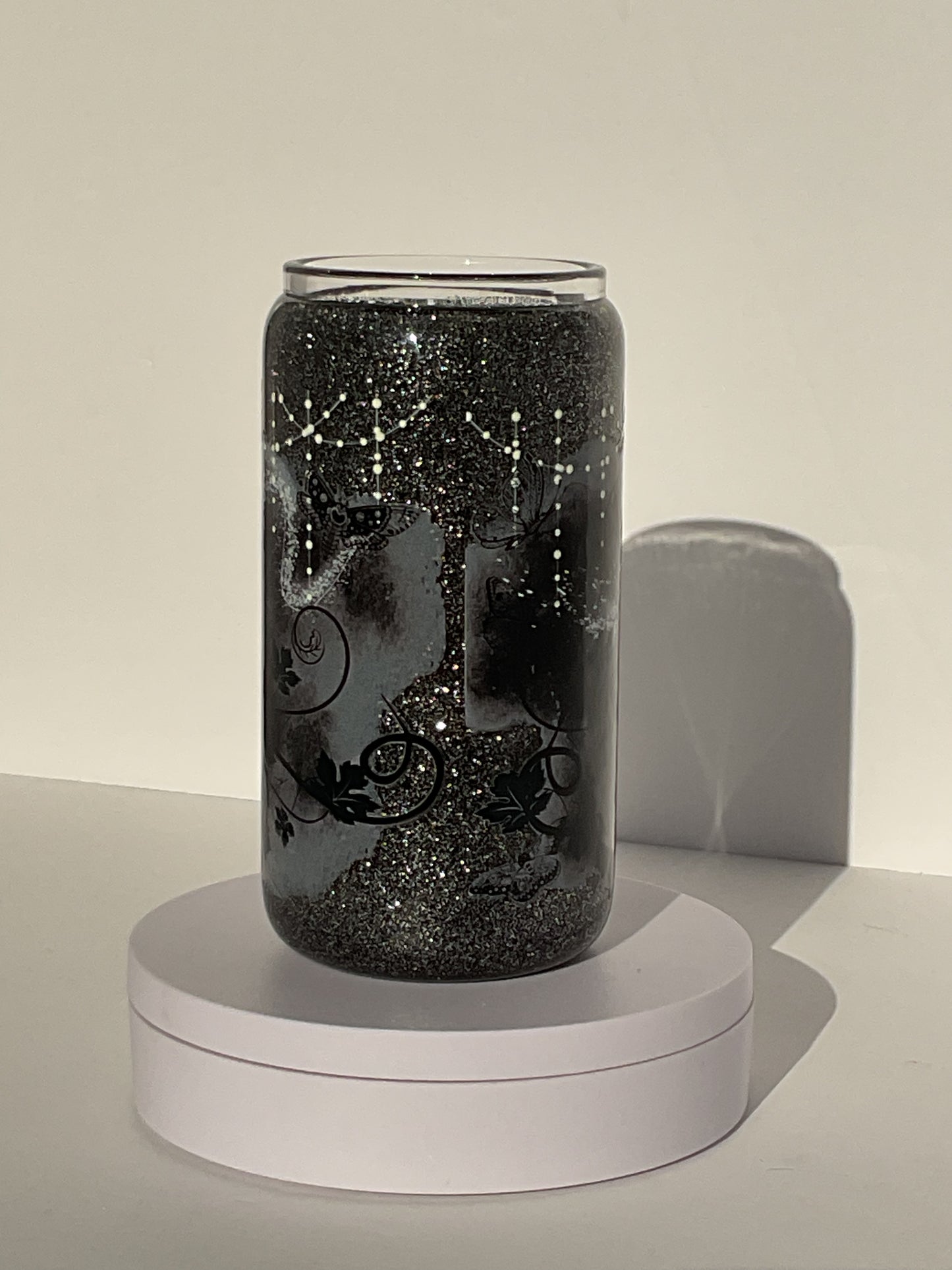 Silver Skull Glass