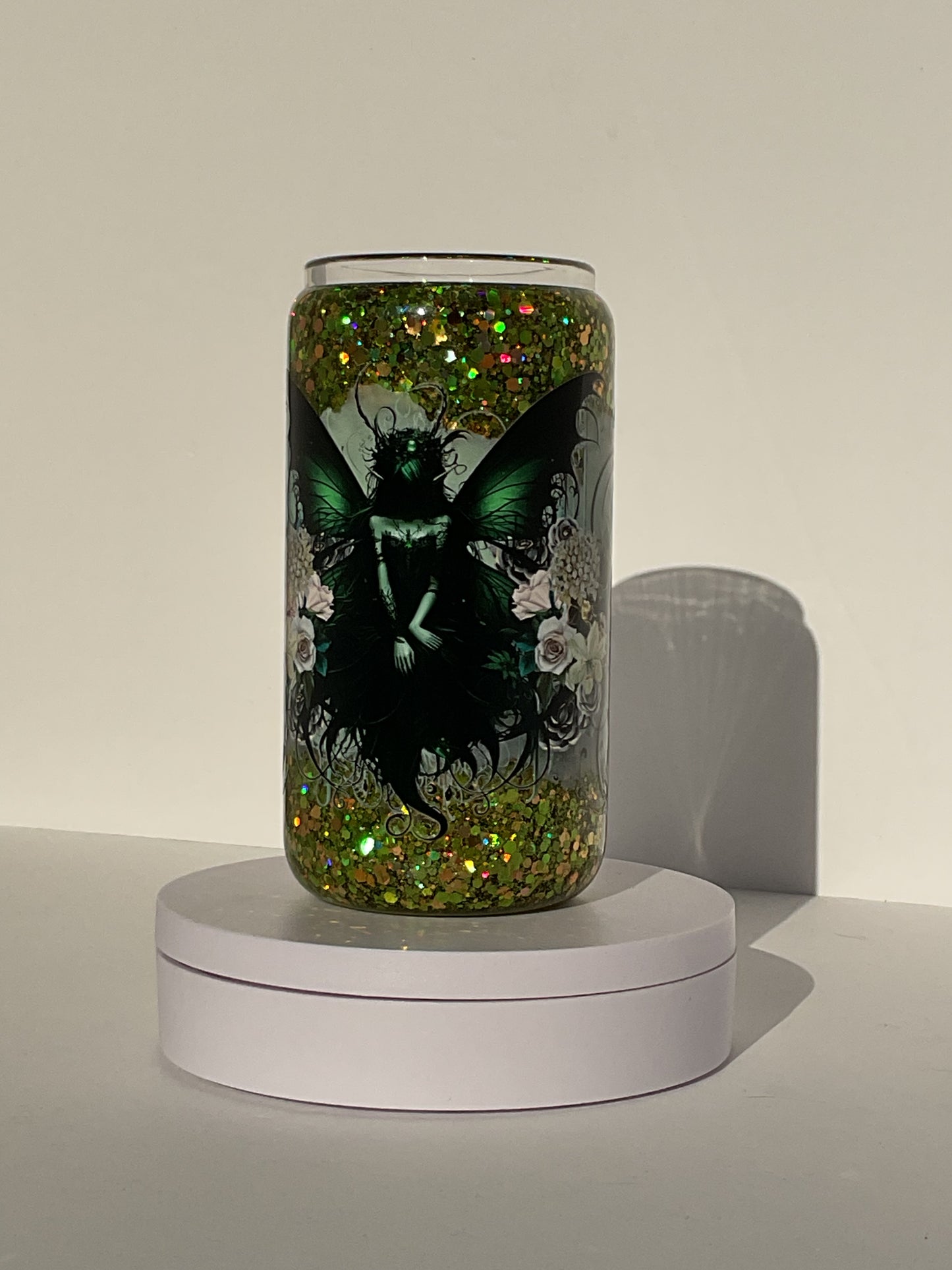 Green Fairy Glass